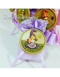 TORTA BOMBONIERA SACCHETTI MAGNETE FOLLETTINA BATTESIMO COMUNIONE CRESI 2