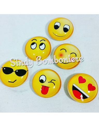 Sacchetti bomboniere 18 anni smile magnete