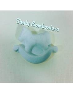 Gessetti profumati per bomboniere nascita e battesimo cavalluccio a dondolo 2