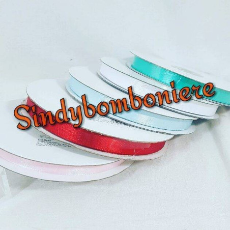 Nastro Doppio Raso Da 10 mm 50 METRI per confezionare bomboniere 