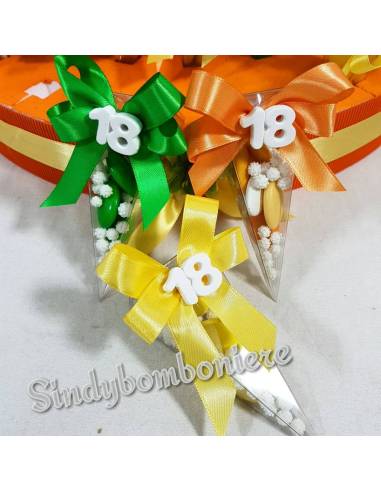 Bomboniere 18 anni compleanno scatoline portaconfetti con gessetti