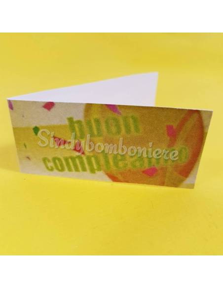 10 Bigliettini Compleanno, Primo Compleanno, Diciottesimo Compleanno personalizzati con frase STAMPA INCLUSA