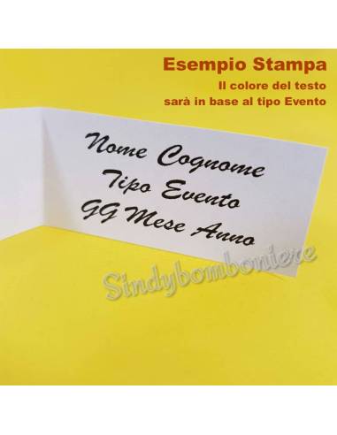 10 Bigliettini Matrimonio, Anniversario, Promessa personalizzati con frase STAMPA INCLUSA