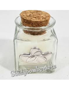 Bomboniere matrimonio vasetti portaspezie cuori argento fai da te 
