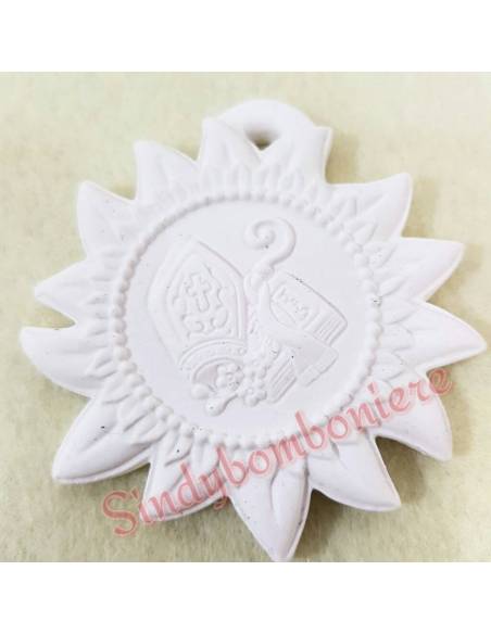 Gessetti profumati cresima appendino per bomboniere fai da te 3 pezzi 1 uero