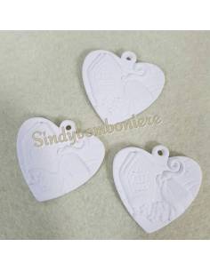 3 gessetti profumati cuore comunioni,cresime