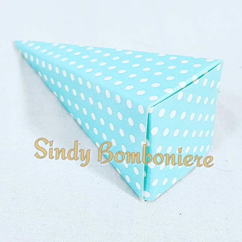 Scatola portaconfetti nascita bimbo a pois