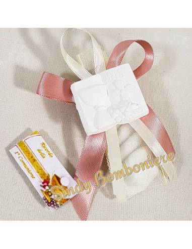 BOMBONIERA pensierino COMUNIONE gessetto bimba