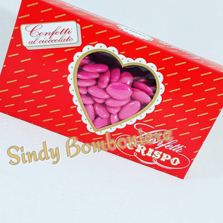 CONFETTI cioccolato fucsia CRISPO 1kg confettata per eventi Apri festa bomboniere laurea