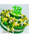 TORTA BOMBONIERE 18 ANNI porta confetti scatoline con gessetto diciottesimo
