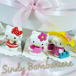 TORTA BOMBONIERA nascita battesimo primo compleanno HELLO KITTY assortite spedizione inclusa 2