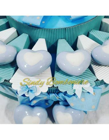 Torta bomboniera cuori