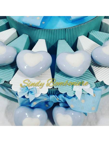 Torta bomboniera cuori