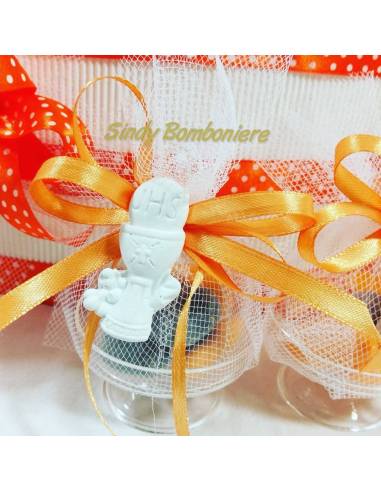Torta bomboniera Comunione 25 alzatine con gessetto