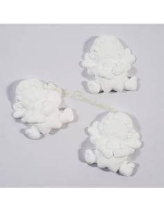 4 Gessetti profumati angioletto battesimo, nascite per confezione bomboniere