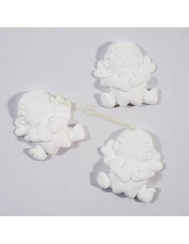 4 Gessetti profumati angioletto battesimo, nascite per confezione bomboniere