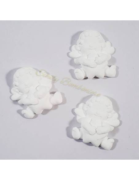 4 Gessetti profumati angioletto battesimo, nascite per confezione bomboniere