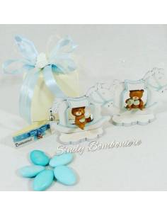 Originale bomboniere per battesimo orsetto cavalluccio 2