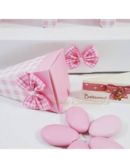 Portaconfetti pensierini nascita bimba