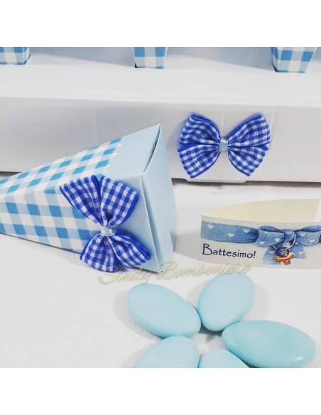 Coni portaconfetti bomboniere nascita bambino