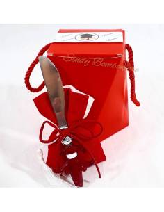 Bomboniera sacchetto per confetti laurea con coltello ETM QUADRIFOGLIO LINEA ARTEMISIA