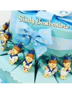 Bomboniere per  battesimo stile mare bimbo marinaio MARINES 2
