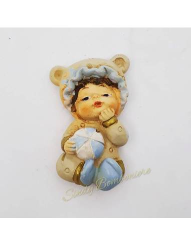 TORTA BOMBONIERE BIMBO magnete palla SPEDIZIONE INCLUSA nascita battesimo