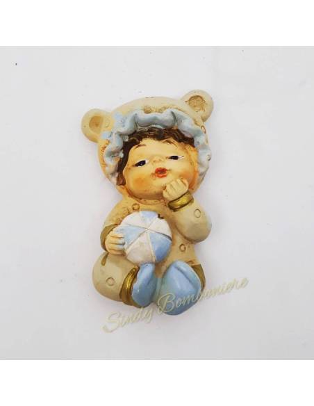 TORTA BOMBONIERE BIMBO magnete palla SPEDIZIONE INCLUSA nascita battesimo