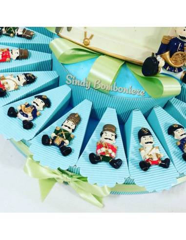 Bomboniere nascita compleanno battesimo Soldatino magnete guerra assortito portafoto bimbo