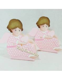 Segnaposto bomboniera nascita battesimo confezionato 1PEZZO fai da te 2PEZZI bimba seduta 2