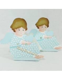 Idea bomboniera segnaposto nascita battesimo confezionato 1PEZZO fai da te 2PEZZI bambino seduto 2