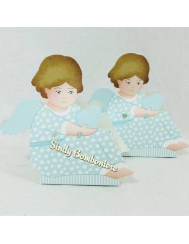 Idea bomboniera segnaposto nascita battesimo confezionato 1PEZZO fai da te 2PEZZI bambino seduto