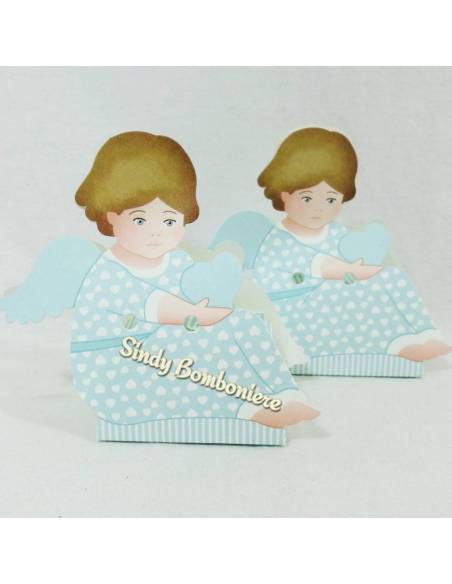 Idea bomboniera segnaposto nascita battesimo confezionato 1PEZZO fai da te 2PEZZI bambino seduto