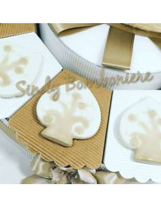 Bomboniere per comunione cresima battesimo con albero della vita in porcellana magnete uccellini 2