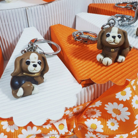 Bomboniera per 1° compleanno offerta animaletti portachiavi bimbo