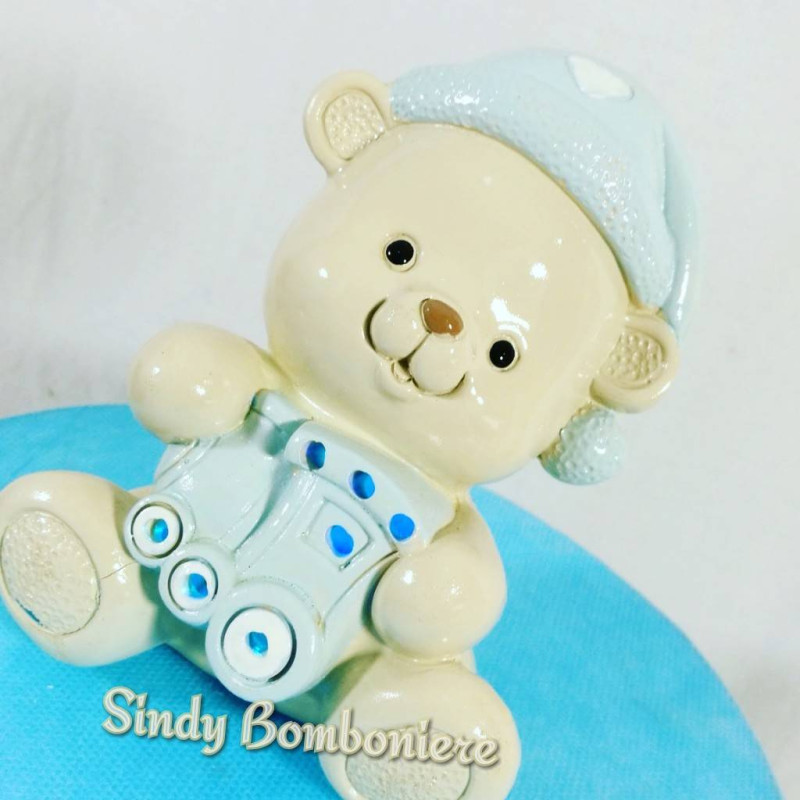 TORTA BOMBONIERA CON ORSETTI NASCITA, BATTESIMO, COMUNIONE, CRESIMA, COMPLEANNO 