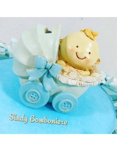 TORTA BOMBONIERA cavalluccio dondolo bimbo SPEDIZIONE INCLUSA nascita battesimo 1° compleanno