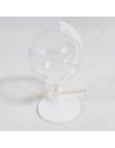 BOMBONIERA LAUREA MAPPAMONDO pensierino con veletto confetti 