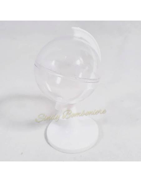 BOMBONIERA LAUREA MAPPAMONDO pensierino con veletto confetti 