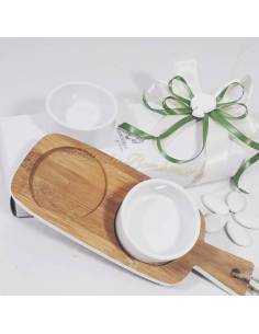 Idea bomboniera matrimonio bomboniere utili antipastiera tagliere per olive stuzzichini sposi