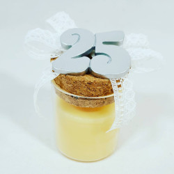 bomboniere anniversario 25° candele per venticinquesimo con cera yankee candle idee originali