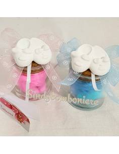 Portaconfetti bomboniere nascita bimbo/a con gessetti profumati