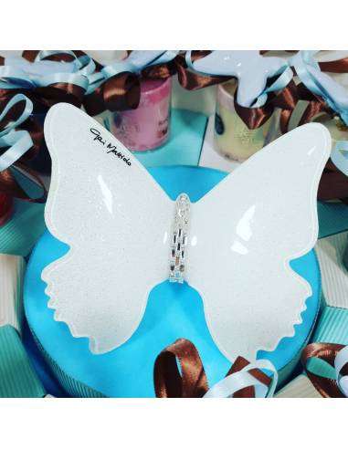  torta bomboniera candele profumate con magnete farfalla