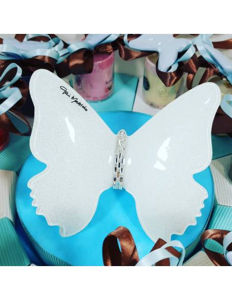  torta bomboniera candele profumate con magnete farfalla