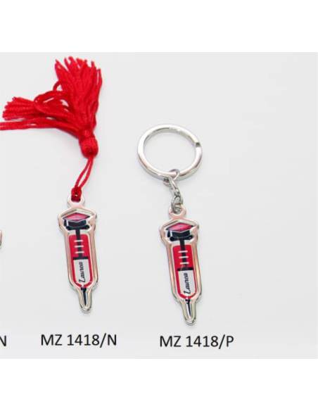 Bomboniera Laurea termometro con nappa o portachiavi infermiere