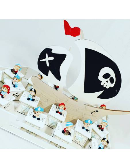 Scatoline portaconfetti bomboniere battesimo pirata prezzi ingrosso