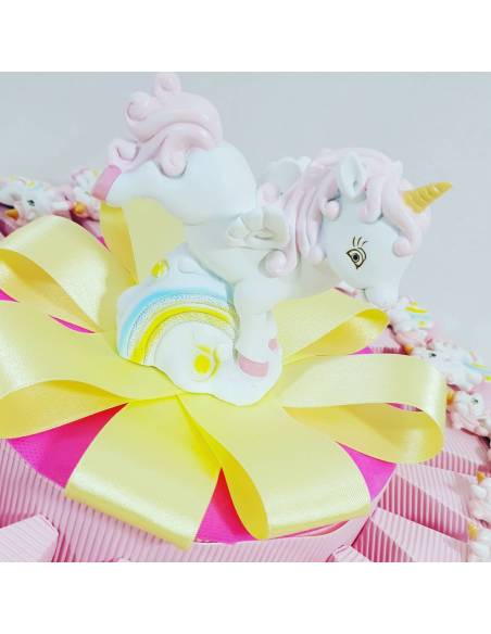 torta bomboniera unicorno magnete femminuccia e salvadanaio bomboniere battesimo online