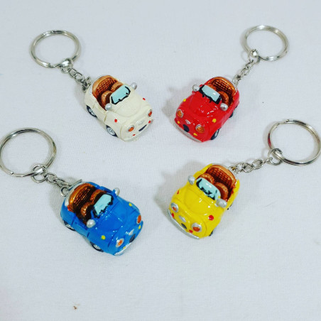 Macchinine macchine decapottabile auto 500 portachiavi assortiti colorate per nascita comunioni cresime battesimi