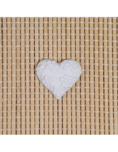 3 Gessetti profumati a forma di cuore con fiori bomboniere matrimonio promessa