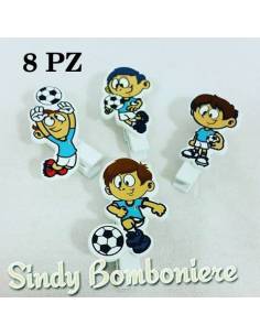 Segnaposto tema calcio con sacchetto per confetti Crispo 2